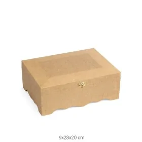 KUY260 Büyük Pahlı Kutu Ahşap Boyanabilir Obje